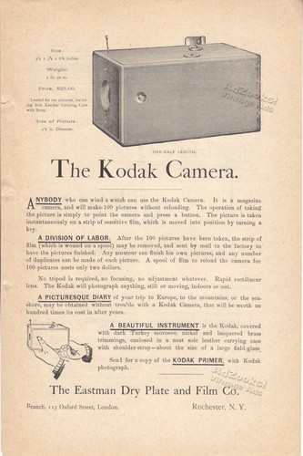 1888 eastman dry plate - eastman, &